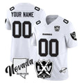 Kooe Custom LV.Raiders White 65th Anniversary Vapor Limited Home Game Any Name & Numbers Stitched Jerseys