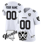 Kooe Custom LV.Raiders White 65th Anniversary Vapor Limited Home Game Any Name & Numbers Stitched Jerseys