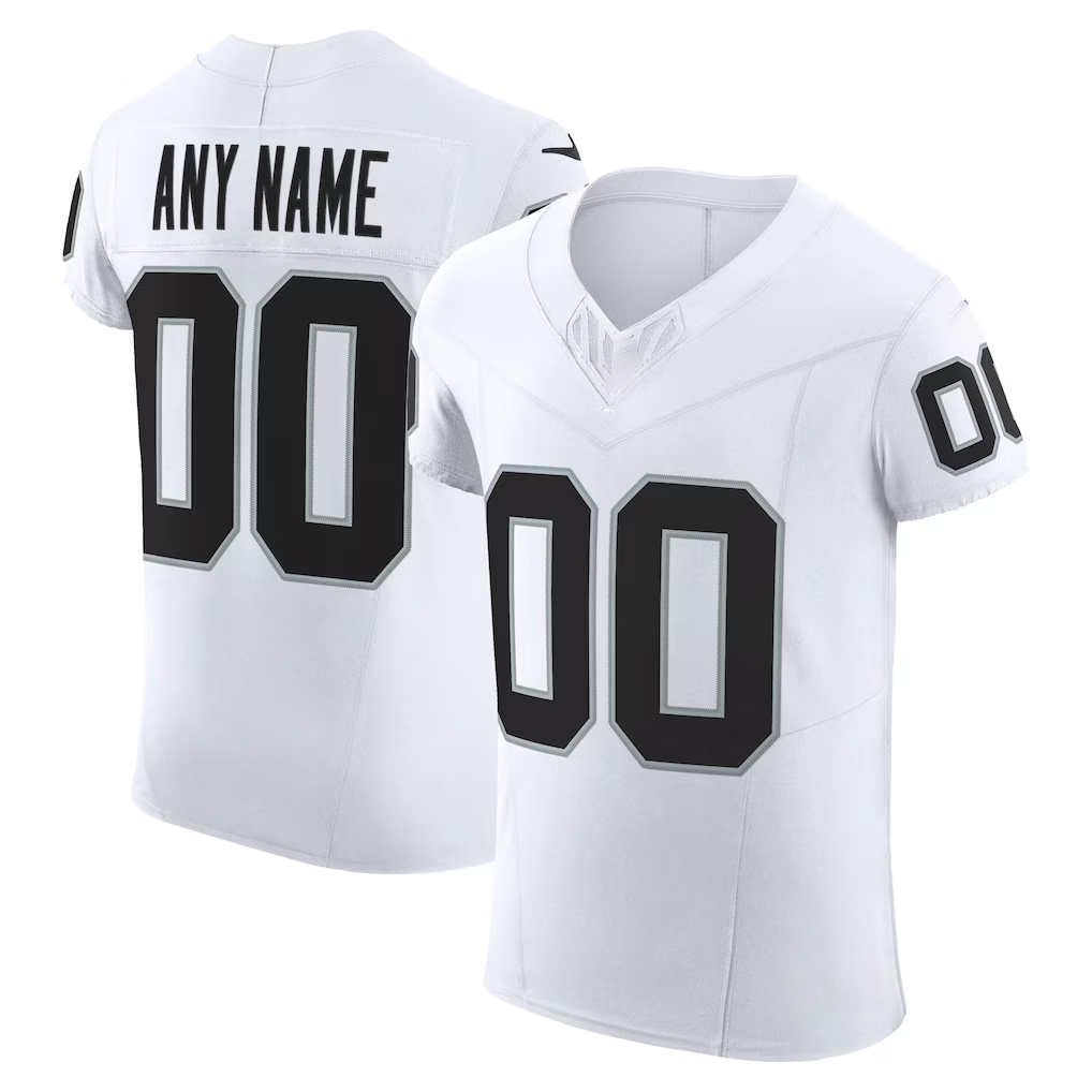 Kooe Custom LV.Raiders White Vapor F.U.S.E. Elite Stitched Jerseys