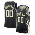 Kooe Custom M.Bucks Black 2022-23 Swingman Jerseys - Statement Edition