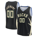 Kooe Custom M.Bucks Black Fast Break Jerseys - Statement Edition