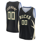 Kooe Custom M.Bucks Black Fast Break Jerseys - Statement Edition