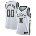 Kooe Custom M.Bucks White 2020-21 Swingman Custom Jerseys - Association Edition