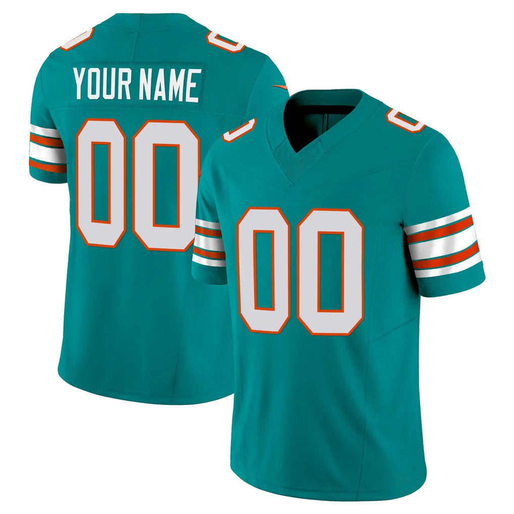 Kooe Custom M.Dolphins Aqua Limited Alternate Vapor F.U.S.E. Home Game Any Name & Numbers Stitched Jerseys