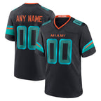 Kooe Custom M.Dolphins Black Pitch Rivalries Collection Home Game Any Name & Numbers Stitched Jerseys