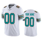 Kooe Custom M.Dolphins White Limited Vapor Untouchable Home Game Any Name & Numbers Stitched Jerseys