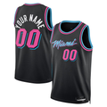 Kooe Custom M.Heat Black 202526 City Edition Swingman Jerseys