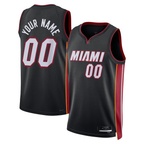 Kooe Custom M.Heat Black Swingman Jerseys - Icon Edition