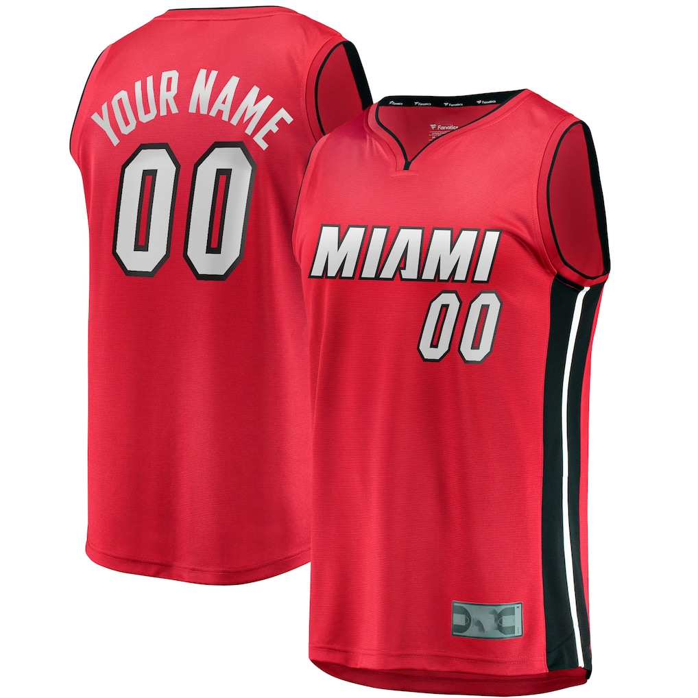 Kooe Custom M.Heat Red Fast Break Jerseys - Statement Edition