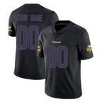 Kooe Custom MN.Vikings Black Impact Limited Home Game Any Name & Numbers Stitched Jerseys