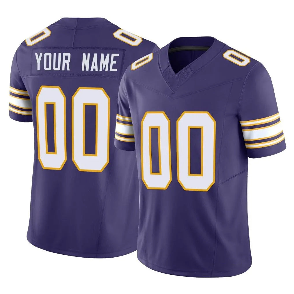 Kooe Custom MN.Vikings Purple Limited Classic Vapor F.U.S.E. Home Game Any Name & Numbers Stitched Jerseys