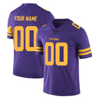 Kooe Custom MN.Vikings Purple Limited Color Rush Home Game Any Name & Numbers Stitched Jerseys