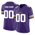 Kooe Custom MN.Vikings Purple Limited Vapor F.U.S.E. Home Game Any Name & Numbers Stitched Jerseys