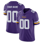 Kooe Custom MN.Vikings Purple Limited Vapor Untouchable Home Game Any Name & Numbers Stitched Jerseys