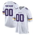 Kooe Custom MN.Vikings White Home Game Any Name & Numbers Stitched Jerseys