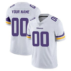 Kooe Custom MN.Vikings White Limited Vapor Untouchable Home Game Any Name & Numbers Stitched Jerseys