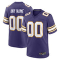 Kooe Custom MN.Vikings Purple Secondary Alternate Game Stitched Jerseys