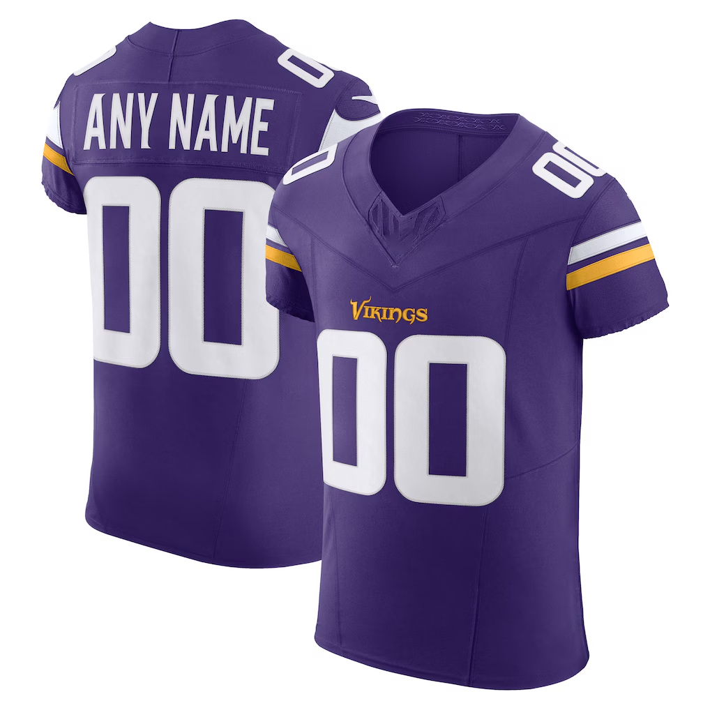 Kooe Custom MN.Vikings Purple Vapor F.U.S.E. Elite Stitched Jerseys