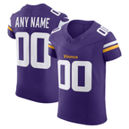 Kooe Custom MN.Vikings Purple Vapor F.U.S.E. Elite Stitched Jerseys