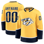 Kooe Custom N.Predators Gold Home Premium Jerseys
