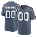 Kooe Custom NE.Patriots Blue Rivalries Collection Home Game Any Name & Numbers Stitched Jerseys