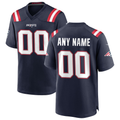 Kooe Custom NE.Patriots Navy Game Stitched Jerseys