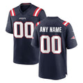 Kooe Custom NE.Patriots Navy Home Game Any Name & Numbers Stitched Jerseys