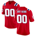 Kooe Custom NE.Patriots  Red Alternate Stitched Jerseys