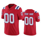 Kooe Custom NE.Patriots Red Vapor Untouchable Home Game Any Name & Numbers Stitched Jerseys