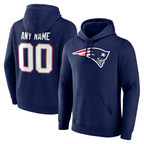 Kooe Custom NE.Patriots Team Authentic Personalized Name & Number Hoodie Stitched Jerseys