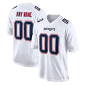 Kooe Custom NE.Patriots White Fashion Limited Home Game Any Name & Numbers Stitched Jerseys