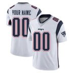 Kooe Custom NE.Patriots White Limited Vapor Home Game Any Name & Numbers Stitched Jerseys