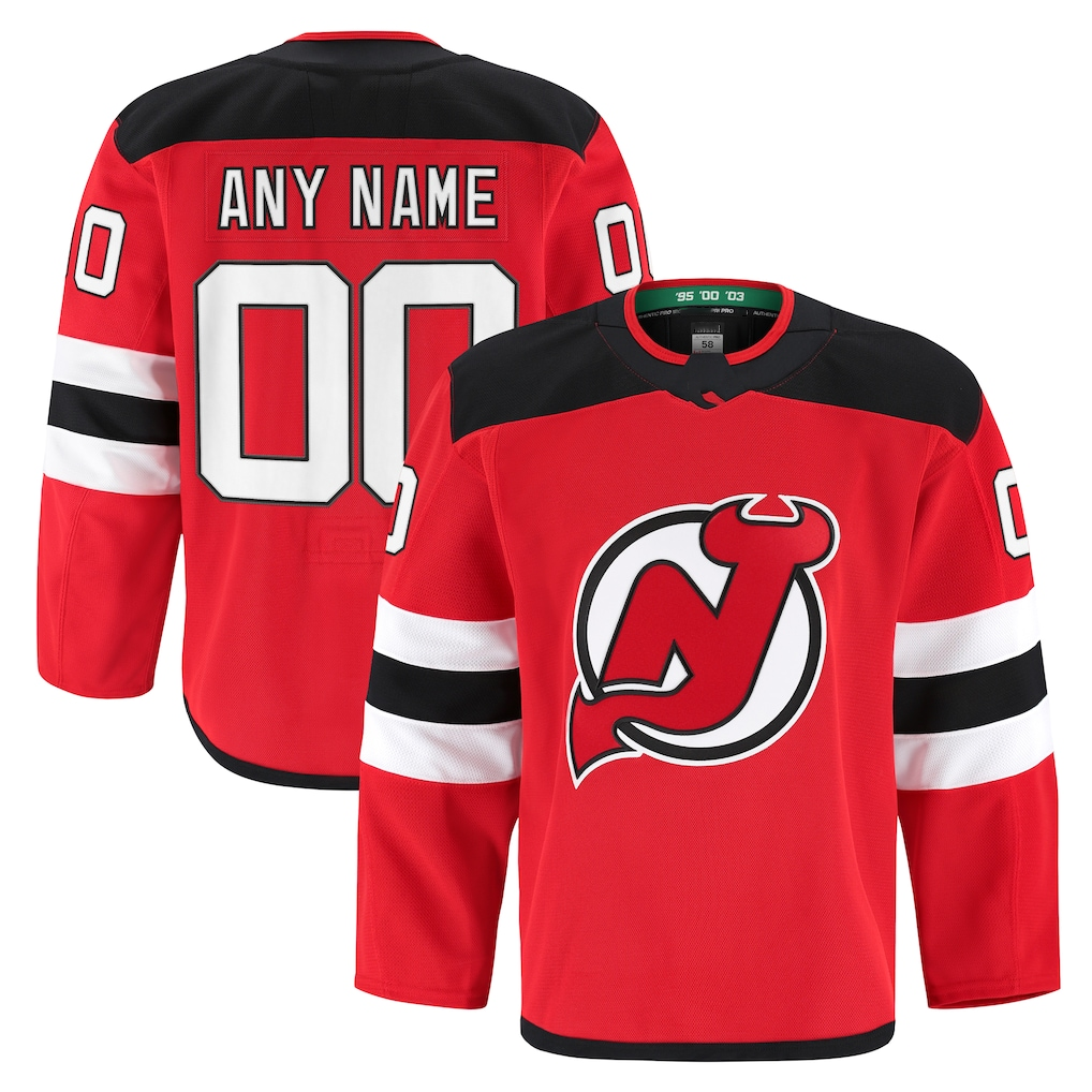 Kooe Custom N.Jersey Devils Red Home Authentic Pro Jerseys