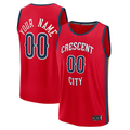 Kooe Custom NO.Pelicans Red Fast Break Stitched Jerseys- Statement Edition