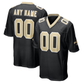 Kooe Custom NO.Saints Black Game Stitched Jerseys