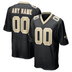 Kooe Custom NO.Saints Black Game Stitched Jerseys