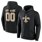 Kooe Custom NO.Saints Black Pullover Hoodies Limited Any Name & Numbers Stitched Jerseys