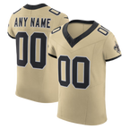 Kooe Custom NO.Saints Gold Alternate Vapor F.U.S.E. Elite Stitched Jerseys