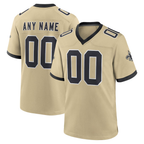 Kooe Custom NO.Saints Gold Gameday Golds Alternate Game Stitched Jerseys