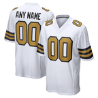Kooe Custom NO.Saints White Alternate Stitched Jerseys