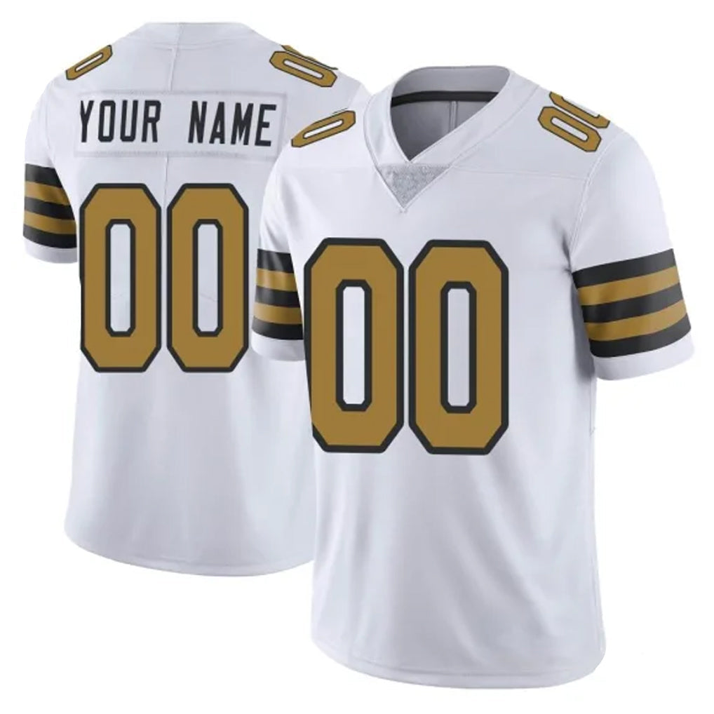 Kooe Custom NO.Saints White Limited Color Rush Home Game Any Name & Numbers Stitched Jerseys