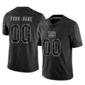 Kooe Custom NY.Giants Black Limited Reflective Home Game Any Name & Numbers Stitched Jerseys