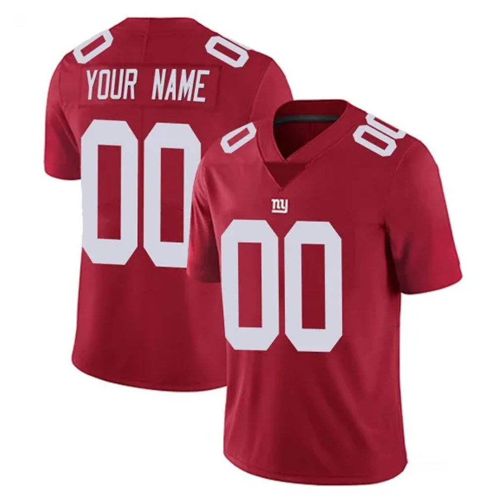 Kooe Custom NY.Giants Red Limited Vapor Untouchable Home Game Any Name & Numbers Stitched Jerseys