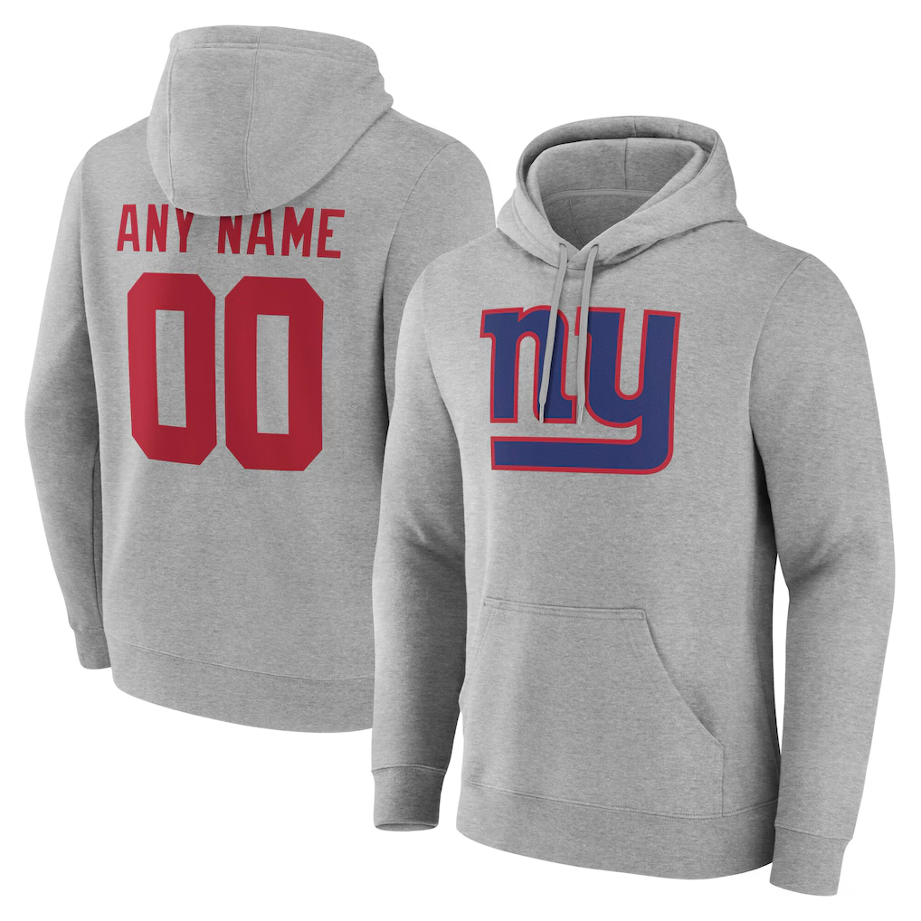 Kooe Custom NY.Giants Team Authentic Personalized Name & Number Hoodie Stitched Jerseys