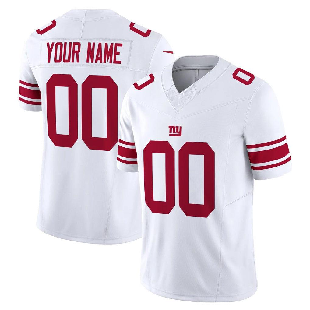 Kooe Custom NY.Giants White Limited Vapor F.U.S.E. Home Game Any Name & Numbers Stitched Jerseys