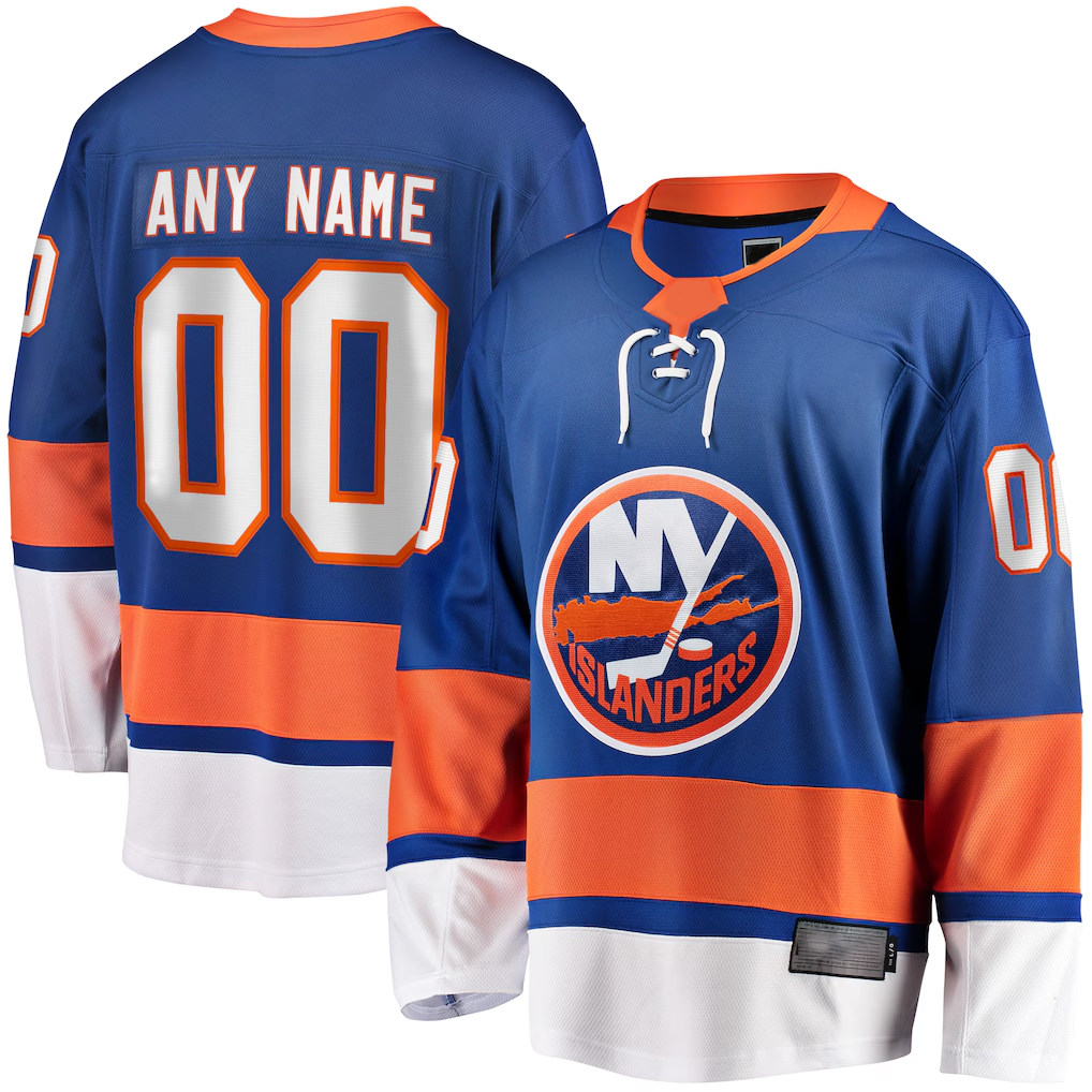 Kooe Custom NY.Islanders Blue Breakaway Jerseys