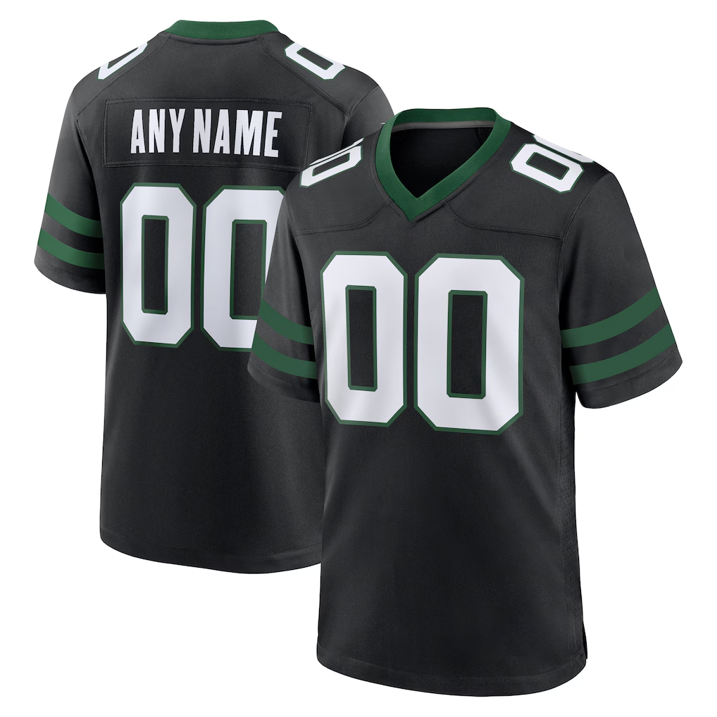 Kooe Custom NY.Jets Legacy Black Alternate Game Stitched Jerseys