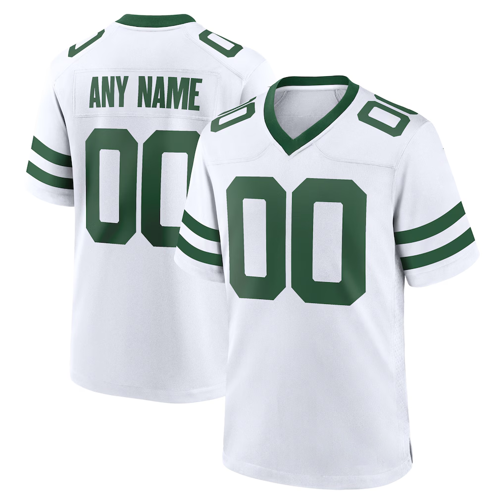 Kooe Custom NY.Jets Legacy White Alternate Game Stitched Jerseys