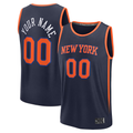 Kooe Custom NY.Knicks  Navy Fast Break Jerseys - Statement Edition