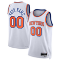 Kooe Custom NY.Knicks White Swingman Jerseys - Association Edition